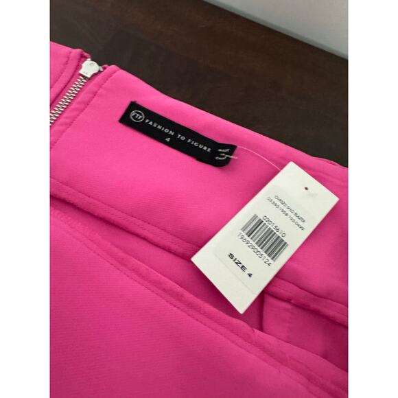 Fashion to Figure Pink Alina Belted Midi Skirt 4X - Picture 8 of 8